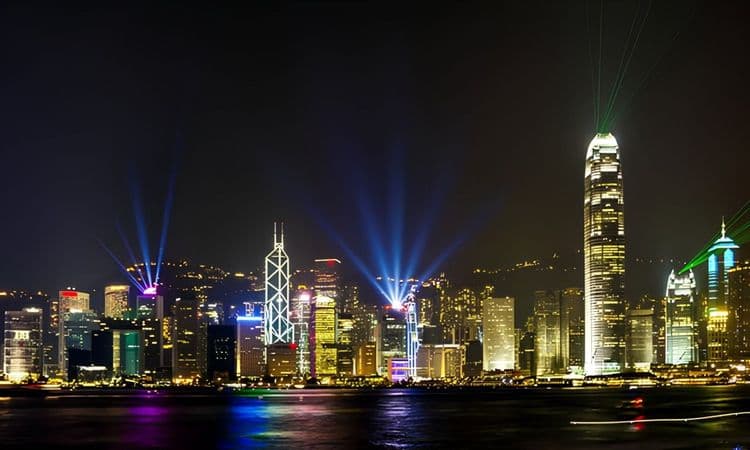 Evening Light Show and Victoria Peak Tour