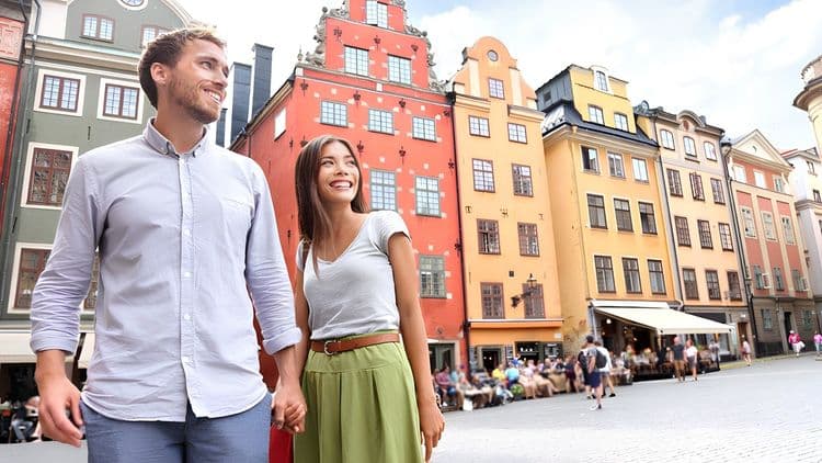 Stockholm, Old Town with Swedish 'Fika'