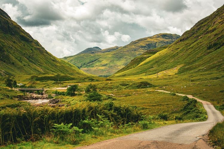Easy Scottish Highlands Drive