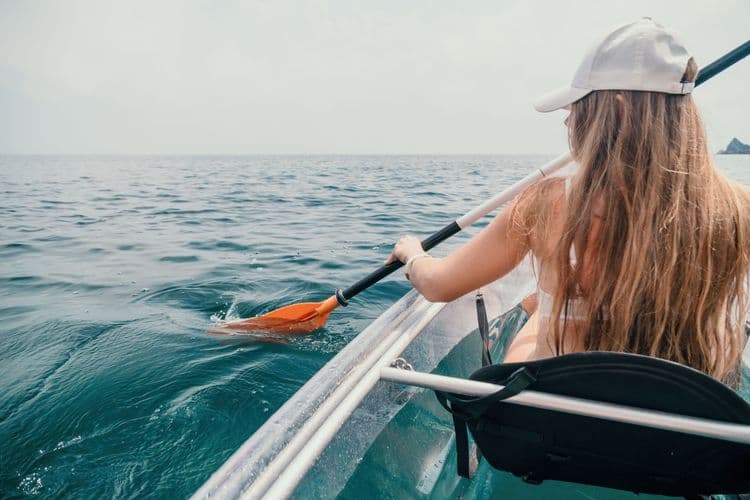Clear Kayak And Snorkel
