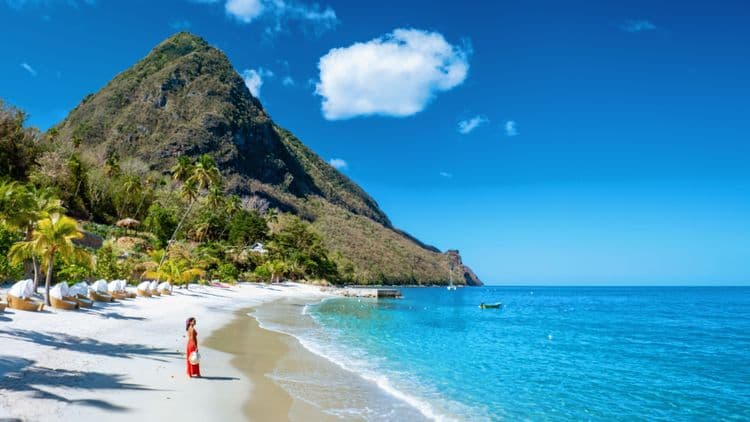 The Pitons, Marigot Bay, Coastal Cruise & Beach